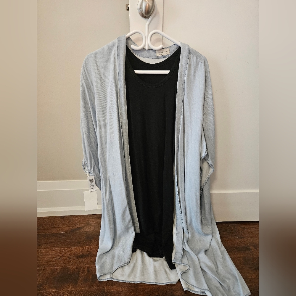 Light weight denim cover up